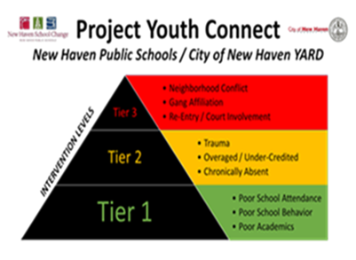 Project Youth Connect Intervention Level Pyramid