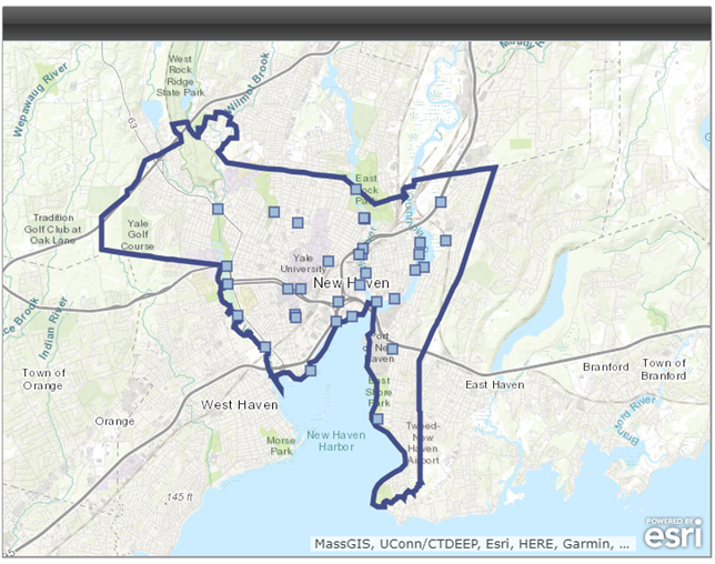 Map of Combined Sewer Overflow Locations