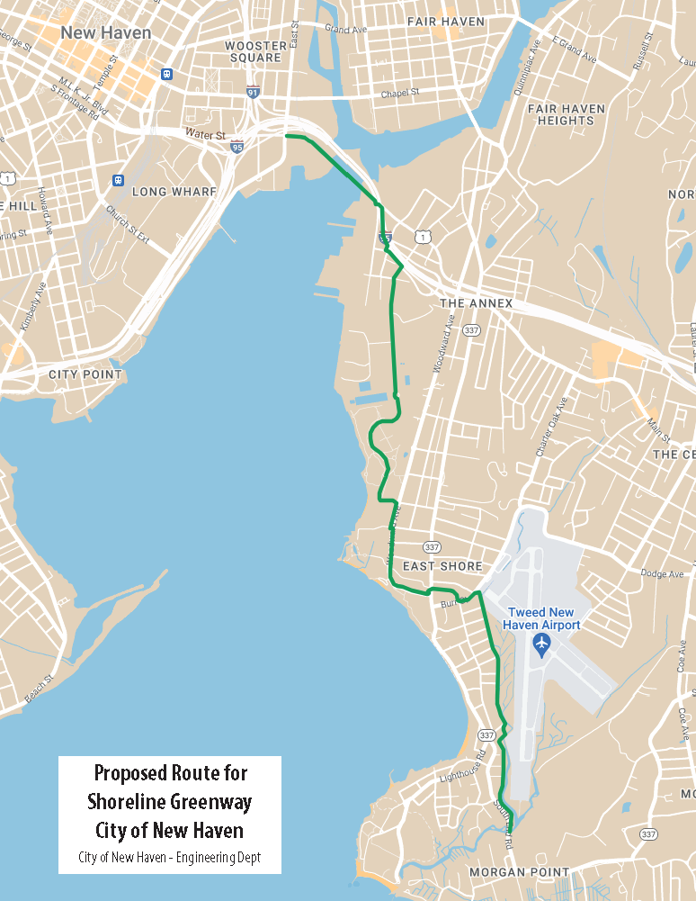 Shoreline Greenway - Proposed Route