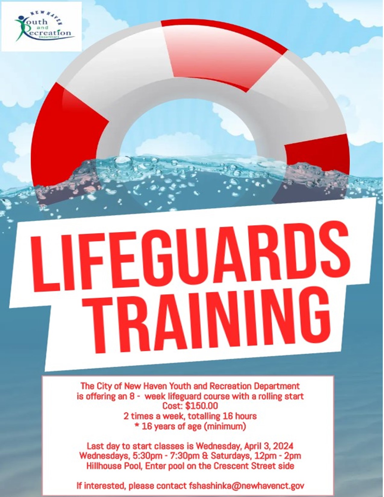 Lifeguard training flyer 2024